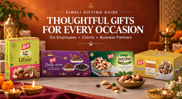 Brill Diwali dry fruit gift hampers for employees, clients and business partners