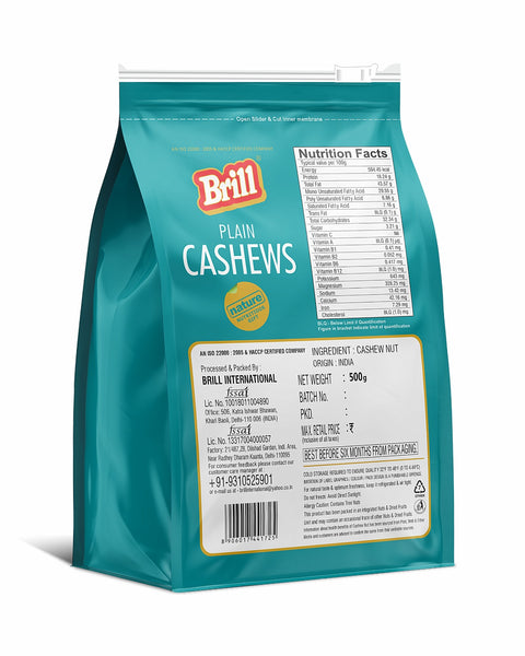 Premium Whole Cashew (W240) - 500g