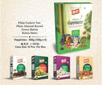 Brill Happiness 400g dry fruit gift pack with product details