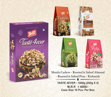 Brill Taste 4Ever 1000g gift pack with four dry fruit varieties