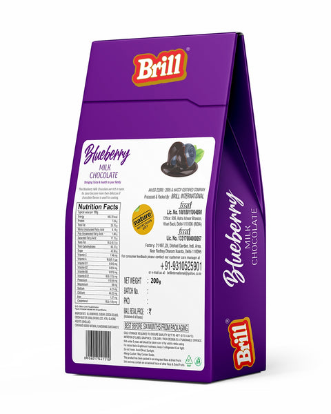 Blueberry Milk Chocolate - 200gm